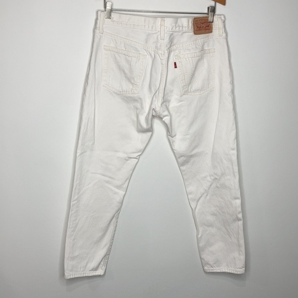 Levi’s white distressed 501 Jeans Size 29 x 32 - Picture 9 of 15